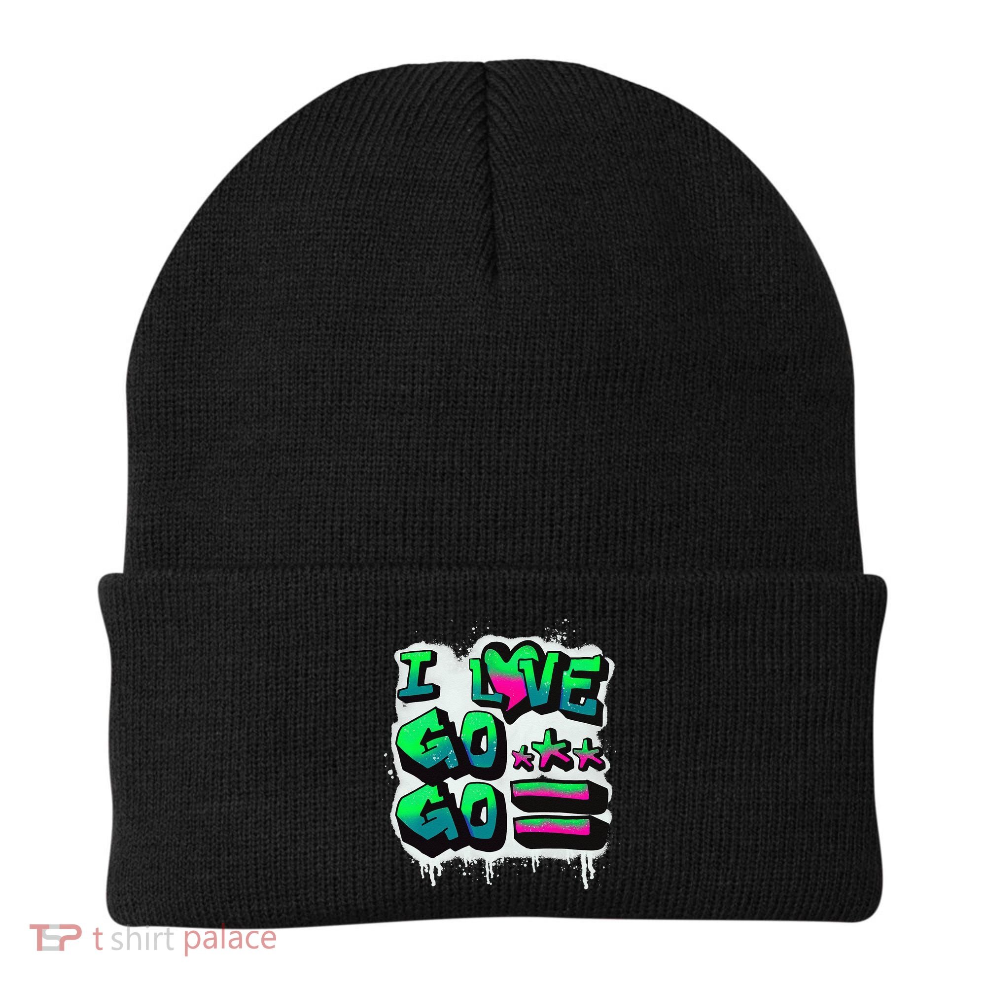 D C I Love Go Go Music Gift For Kids And Adults Beanie
