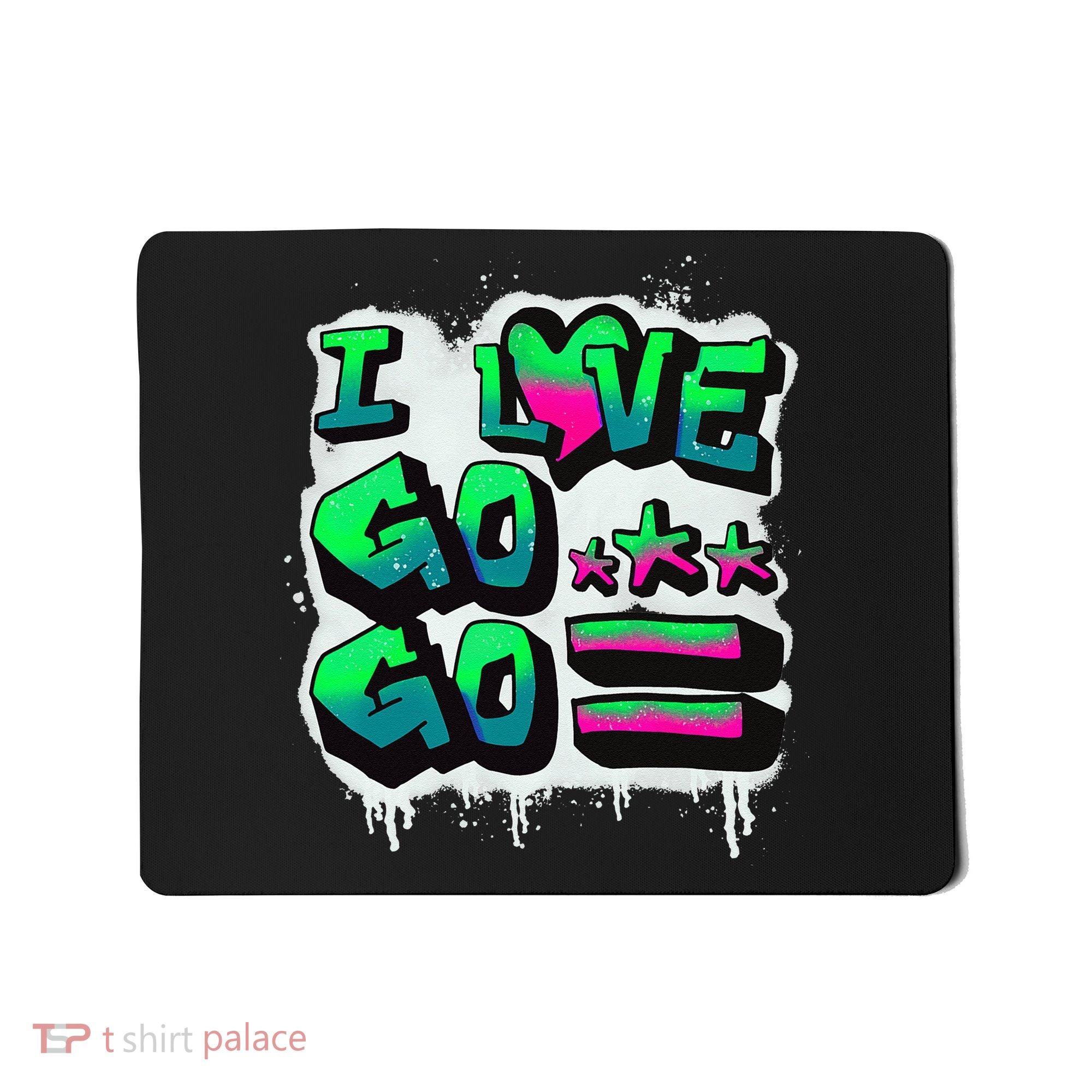 D C I Love Go Go Music Gift For Kids And Adults Mousepad