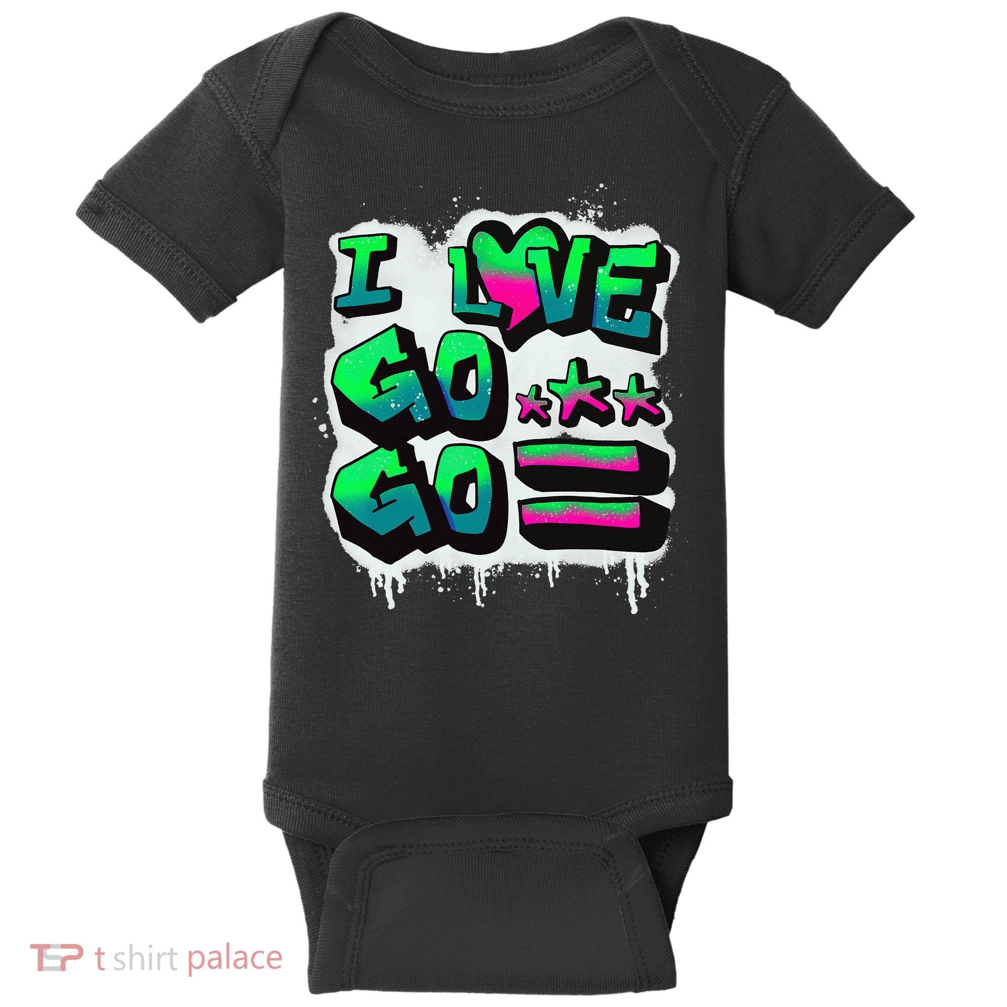 D C I Love Go Go Music Gift For Kids And Adults Baby Bodysuit