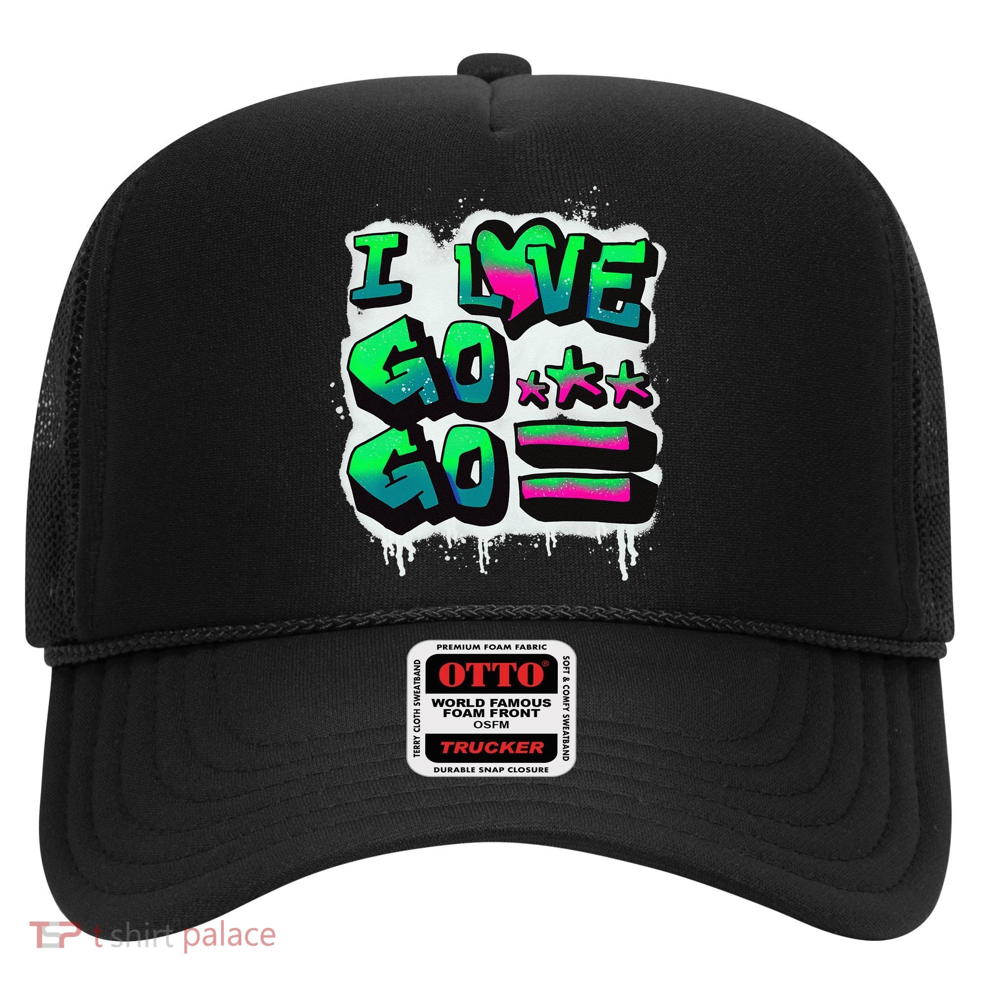 D C I Love Go Go Music Gift For Kids And Adults Hat