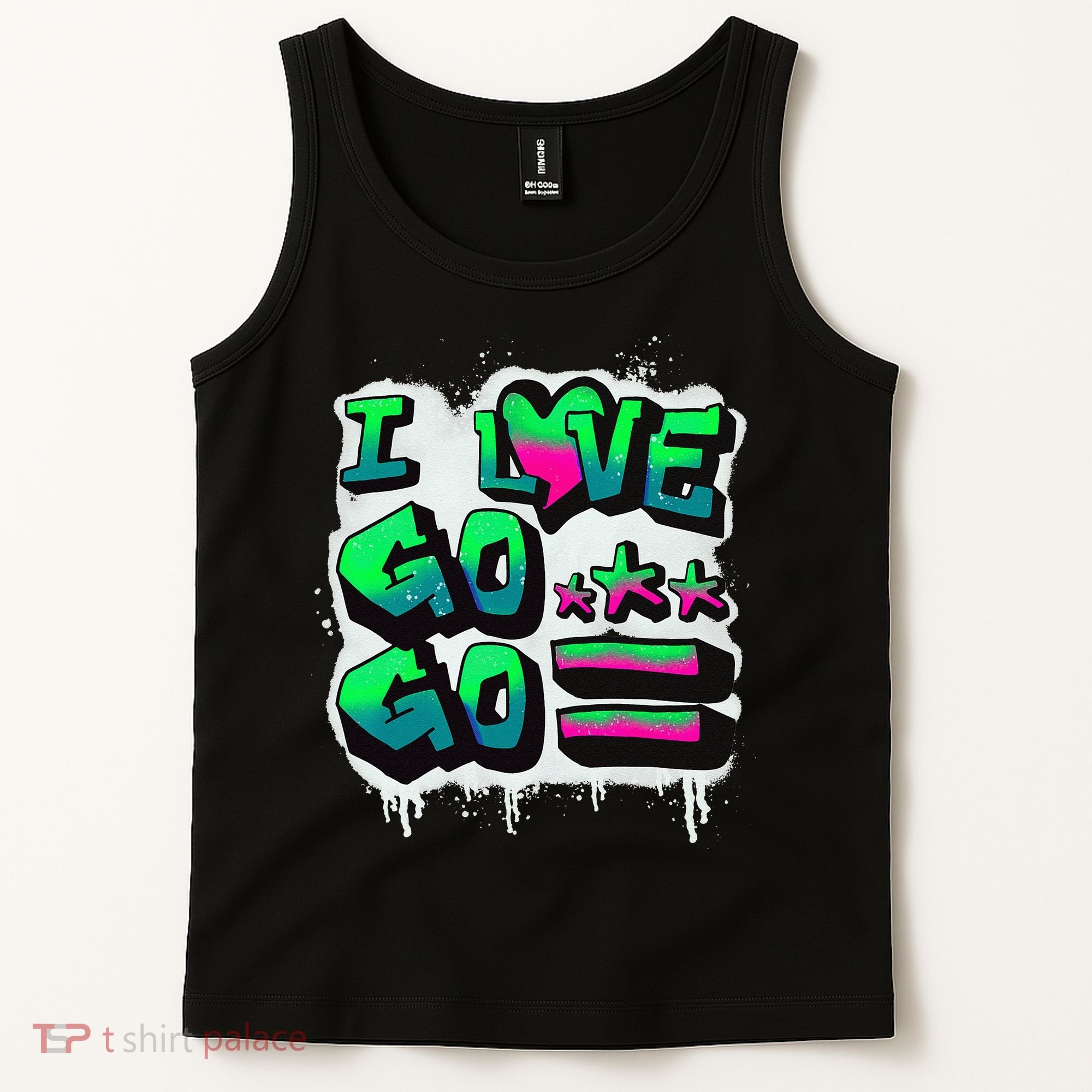 D C I Love Go Go Music Gift For Kids And Adults Tank Top