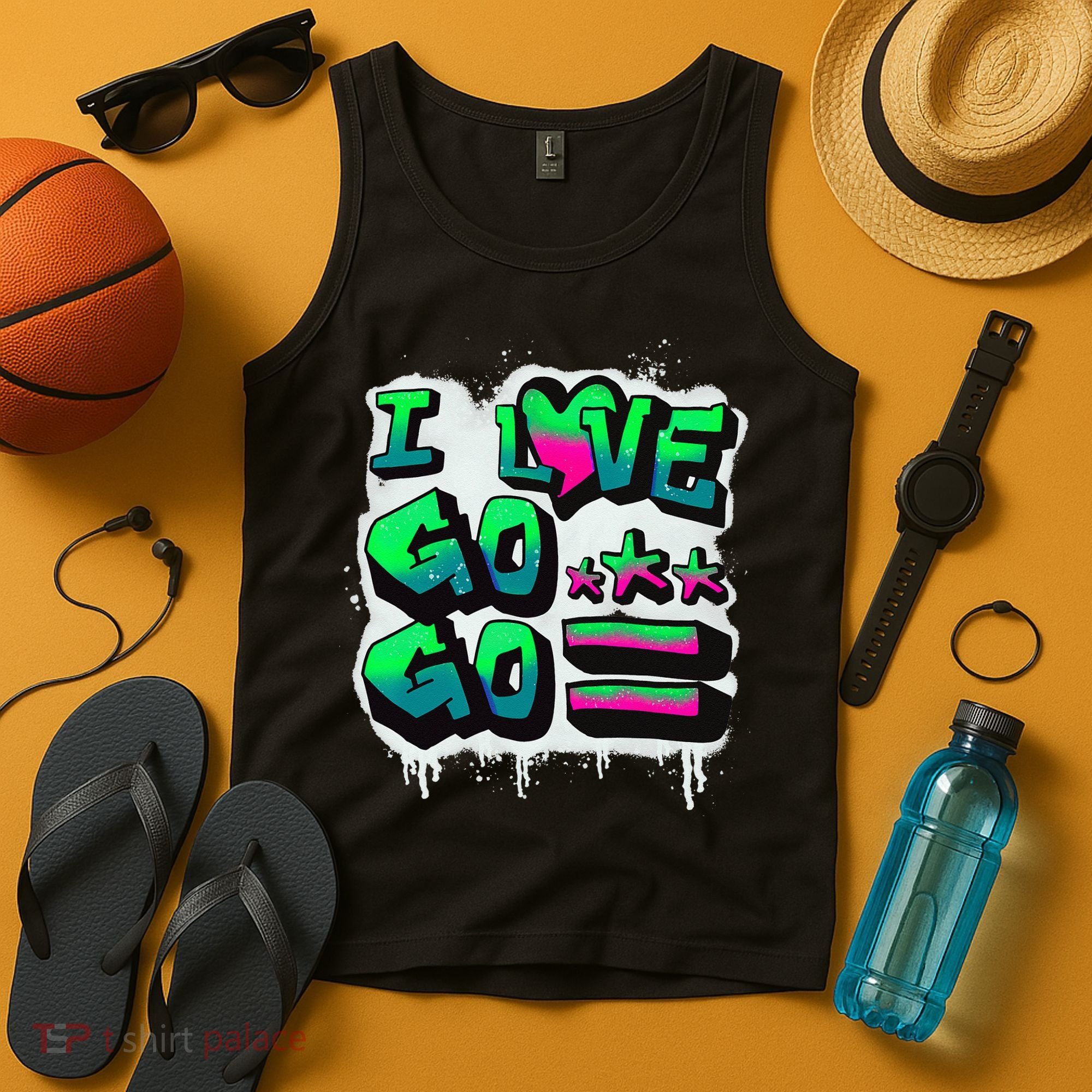 D C I Love Go Go Music Gift For Kids And Adults Tank Top