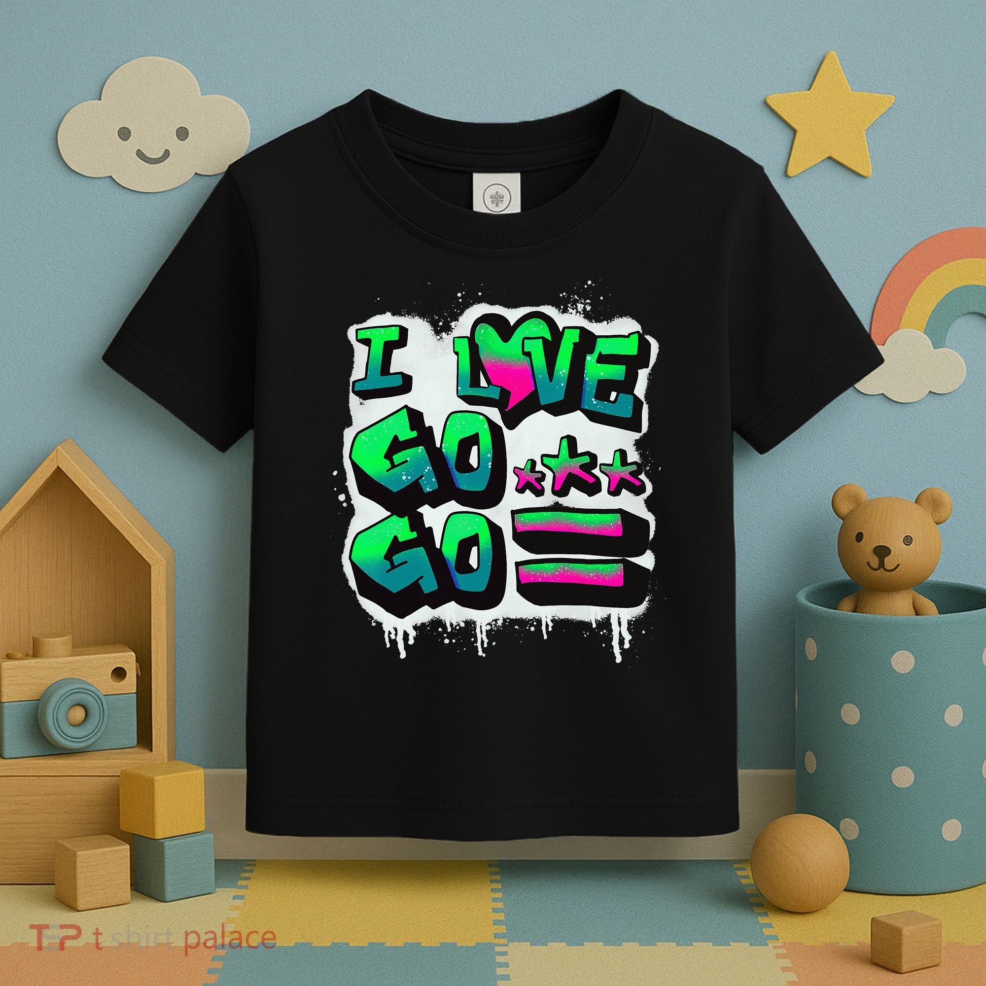D C I Love Go Go Music Gift For Kids And Adults Toddler T-Shirt