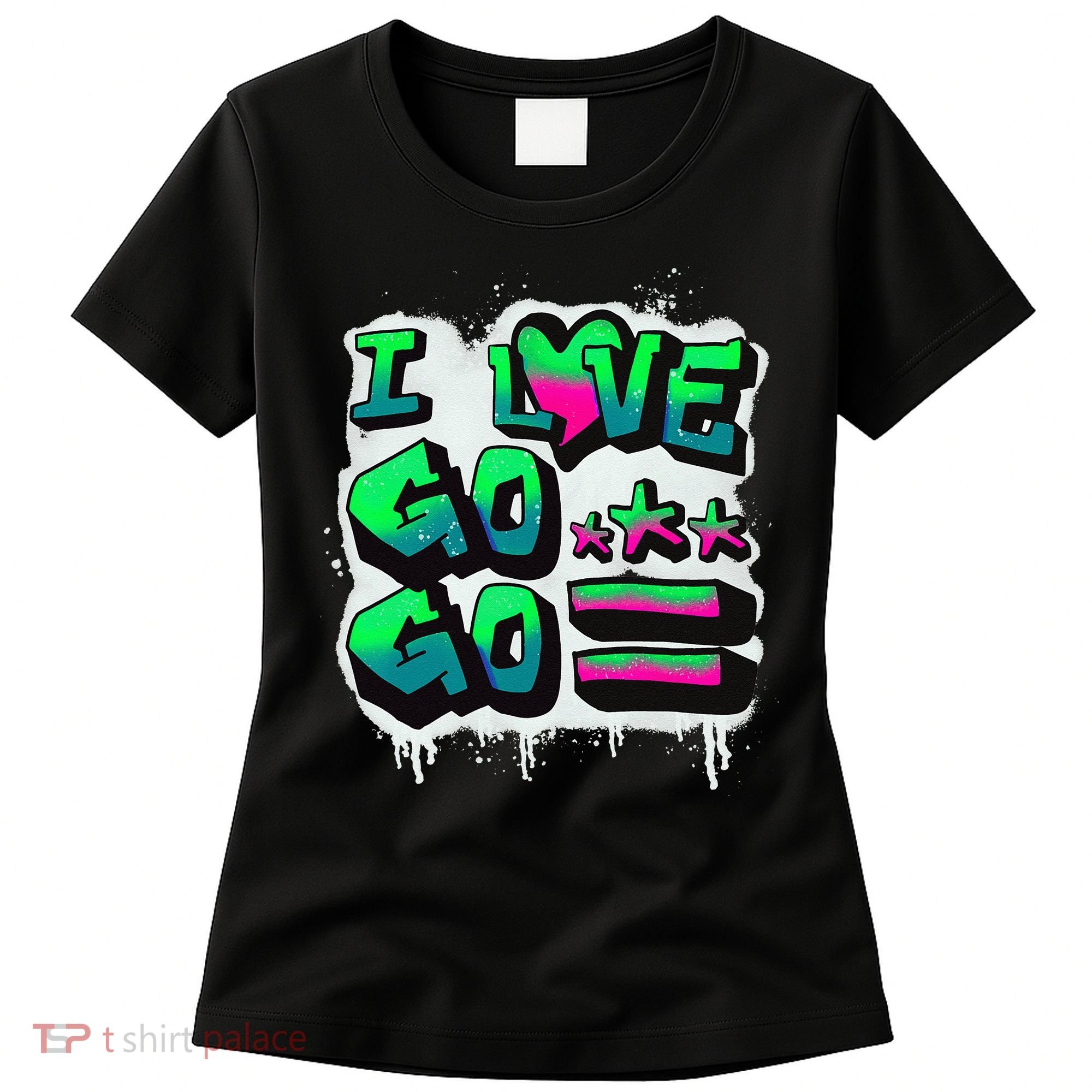 D C I Love Go Go Music Gift For Kids And Adults Women's T-Shirt
