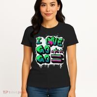 D C I Love Go Go Music Gift For Kids And Adults Women's T-Shirt thumb 4
