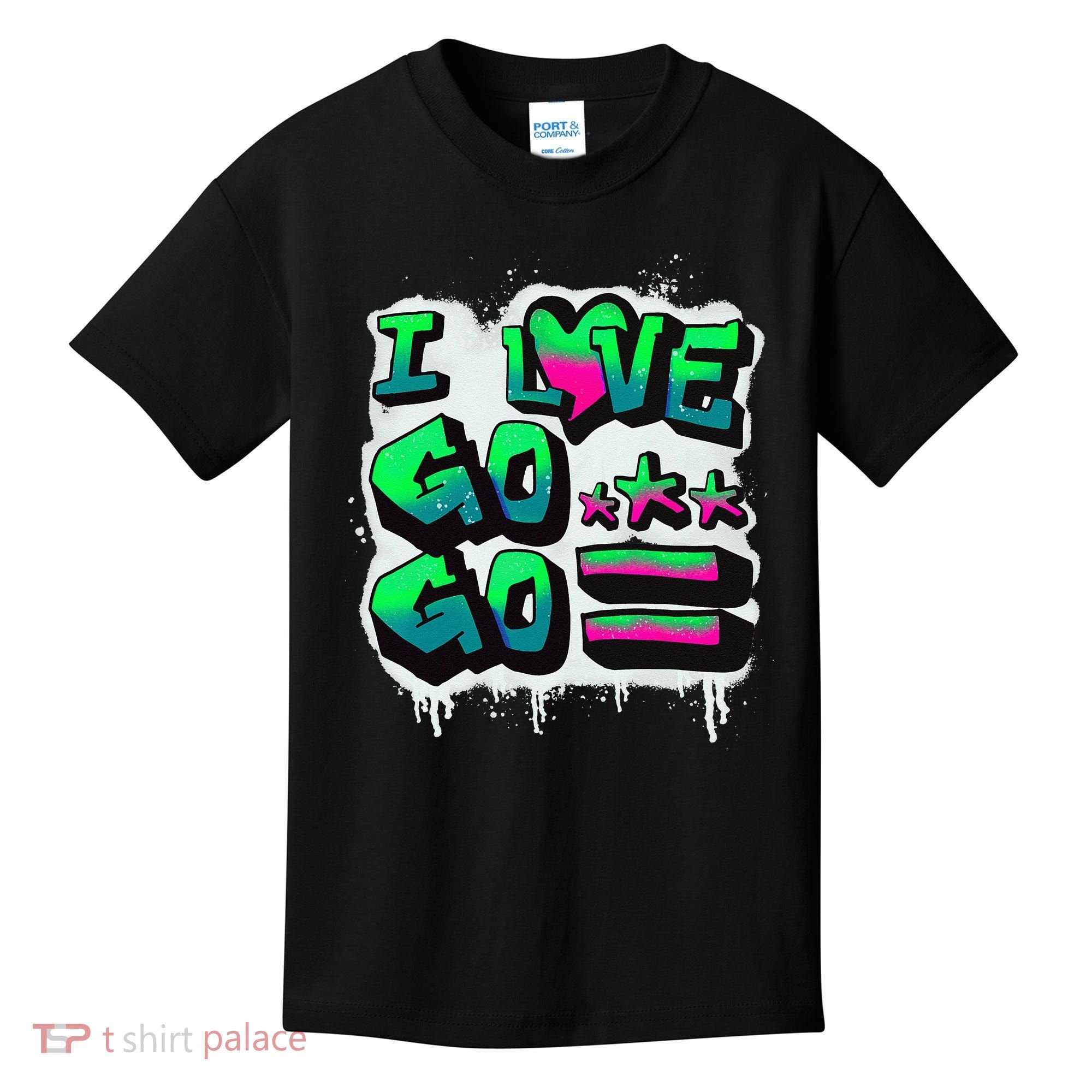 D C I Love Go Go Music Gift For Kids And Adults Kids T-Shirt