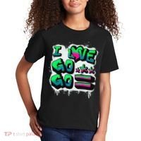 D C I Love Go Go Music Gift For Kids And Adults Kids T-Shirt thumb 2