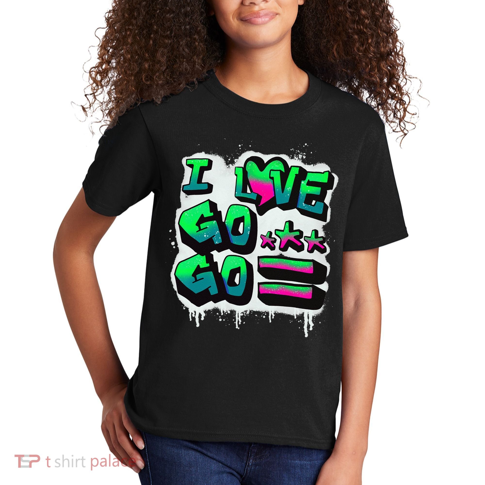 D C I Love Go Go Music Gift For Kids And Adults Kids T-Shirt