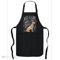 Dog Cute Just A Girl Who Loves Dogs Apron thumb 0