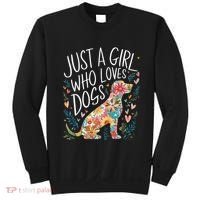 Dog Cute Just A Girl Who Loves Dogs Sweatshirt thumb 0