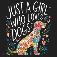 Dog Cute Just A Girl Who Loves Dogs Beanie thumb 2