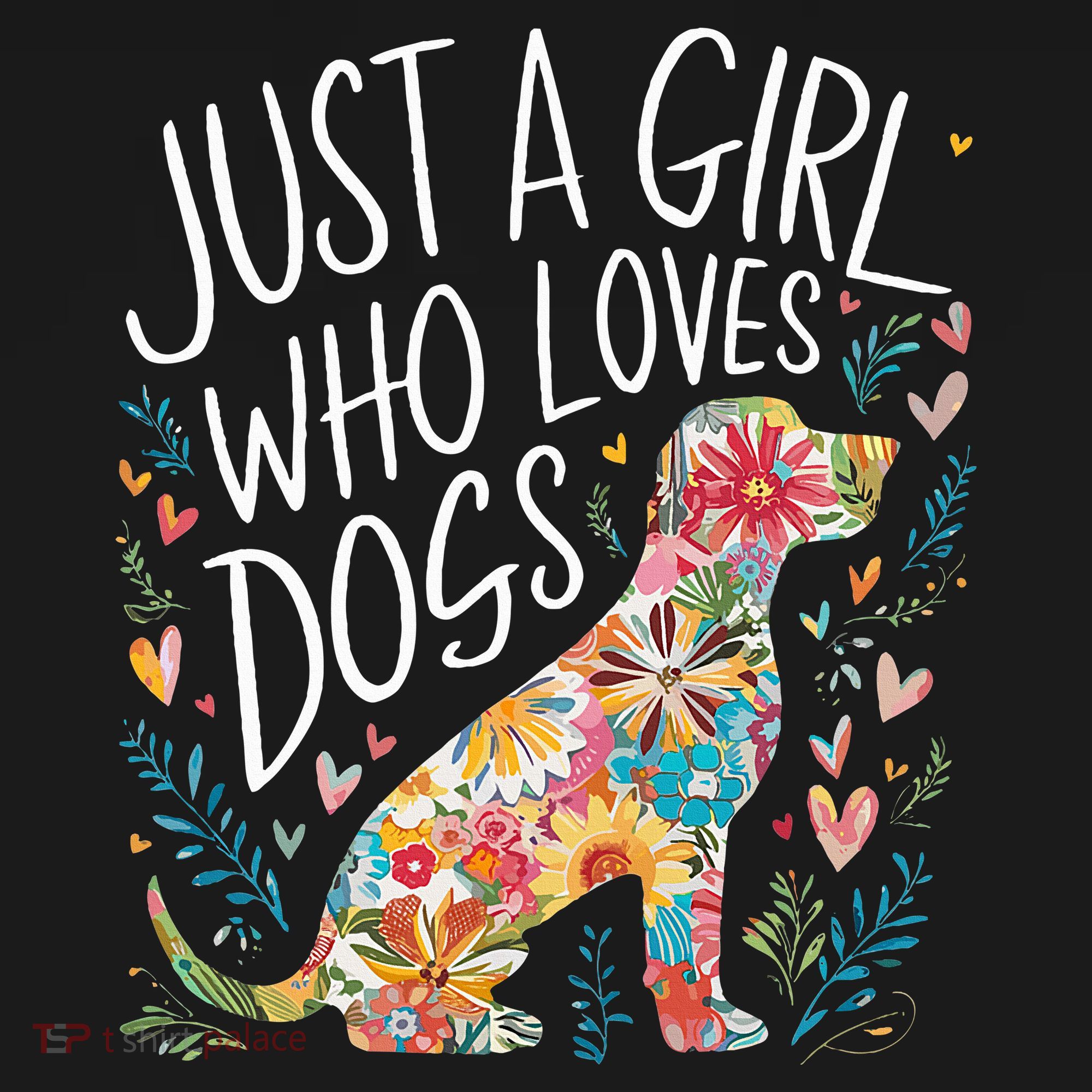 Dog Cute Just A Girl Who Loves Dogs Women's Hoodie