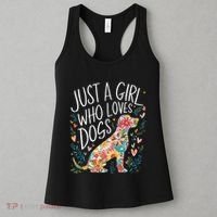 Dog Cute Just A Girl Who Loves Dogs Women's Tank Top thumb 3