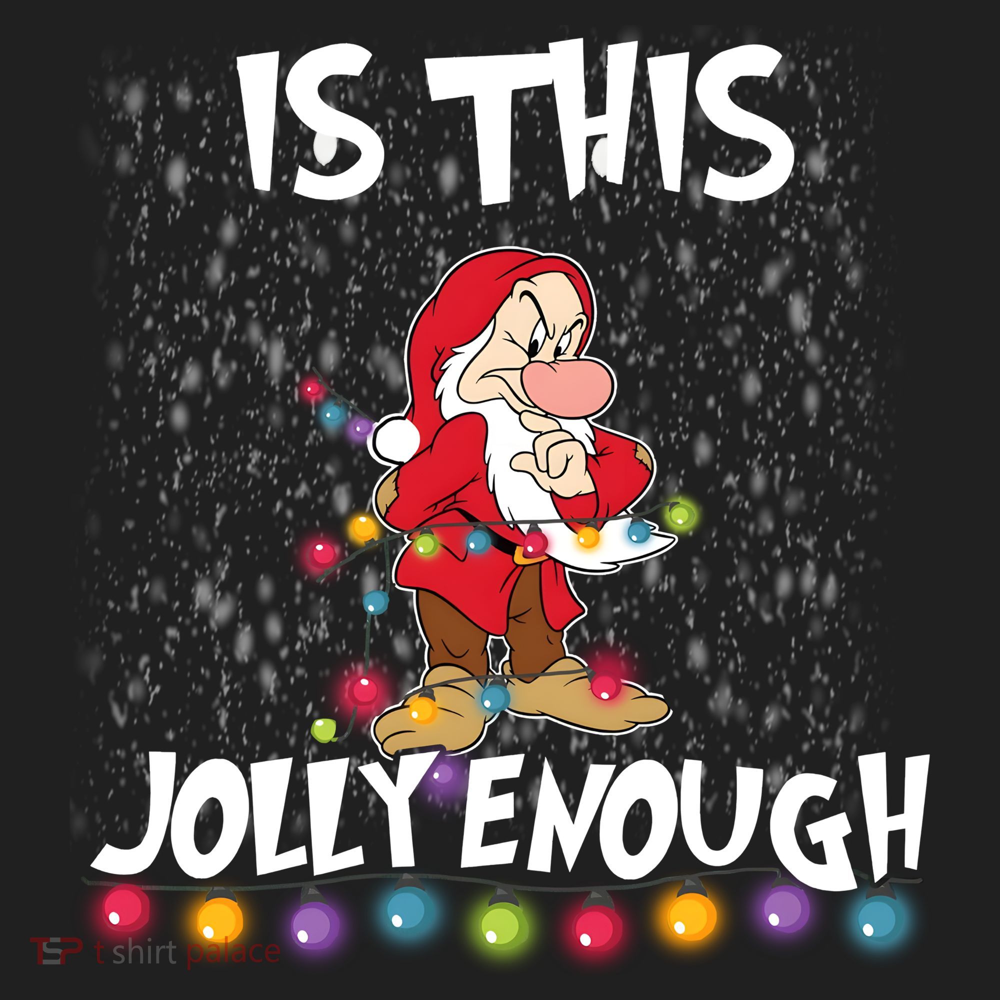 Dwarf Christmas Lights Is This Jolly Enough Women's Sweatshirt