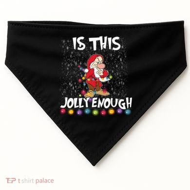 Dwarf Christmas Lights Is This Jolly Enough USA-Made Doggie Bandana