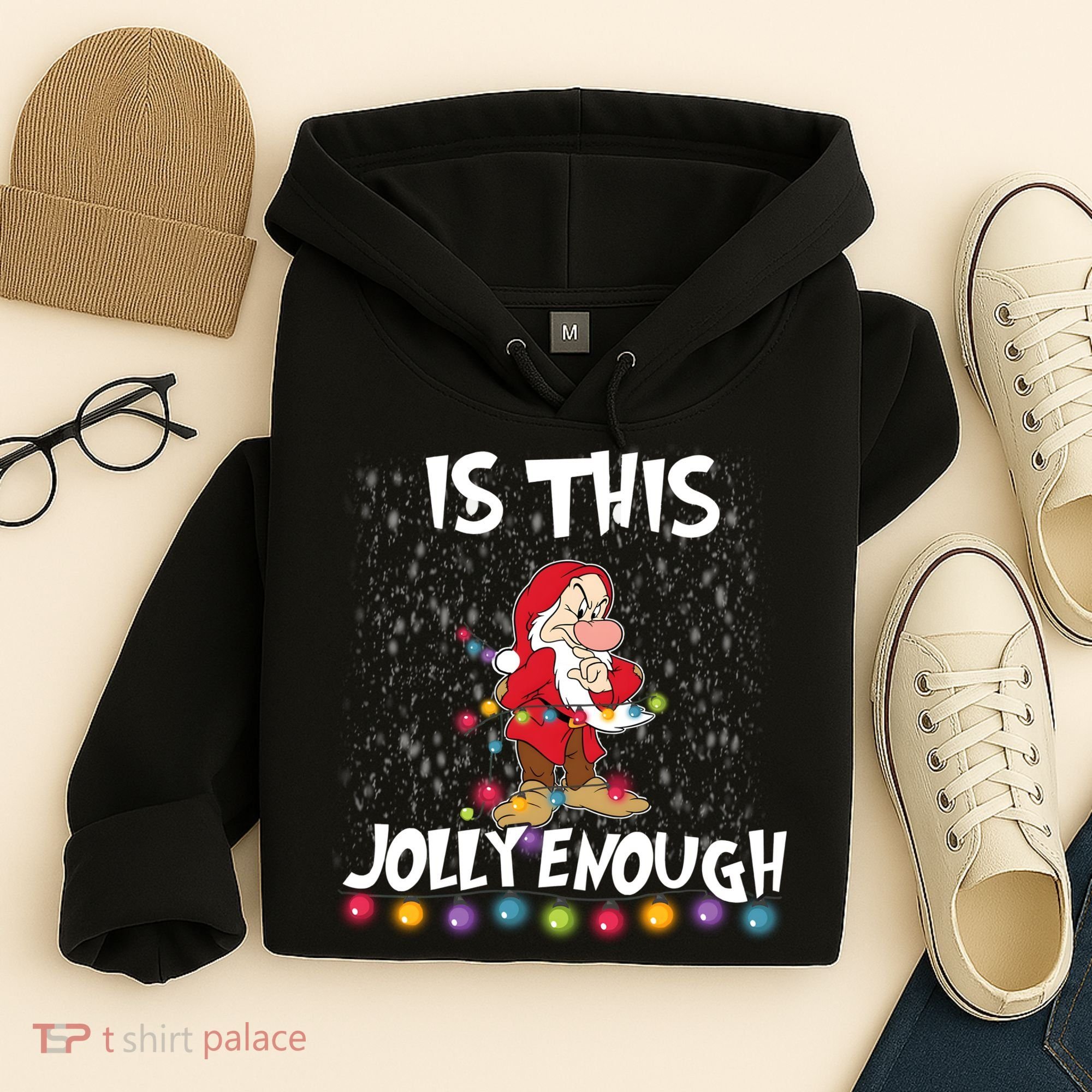 Dwarf Christmas Lights Is This Jolly Enough Hoodie