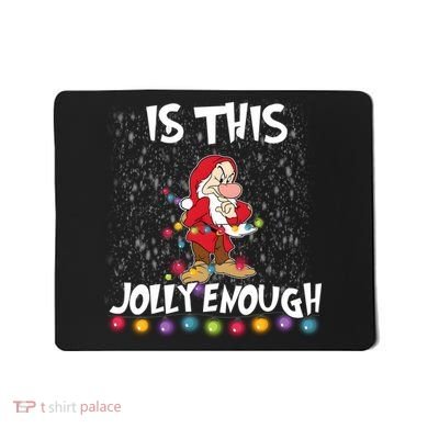 Dwarf Christmas Lights Is This Jolly Enough Mousepad