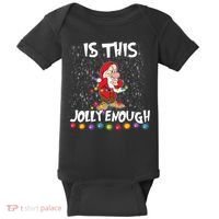 Dwarf Christmas Lights Is This Jolly Enough Baby Bodysuit thumb 0