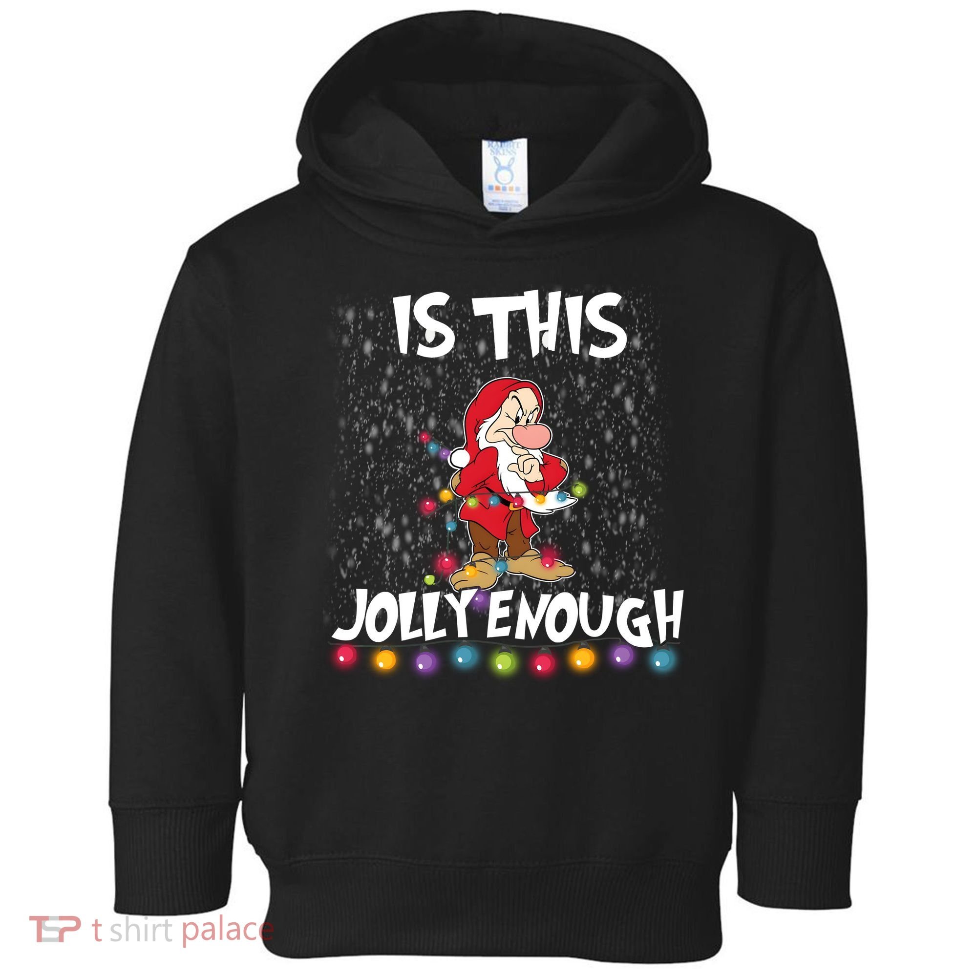 Dwarf Christmas Lights Is This Jolly Enough Toddler Hoodie