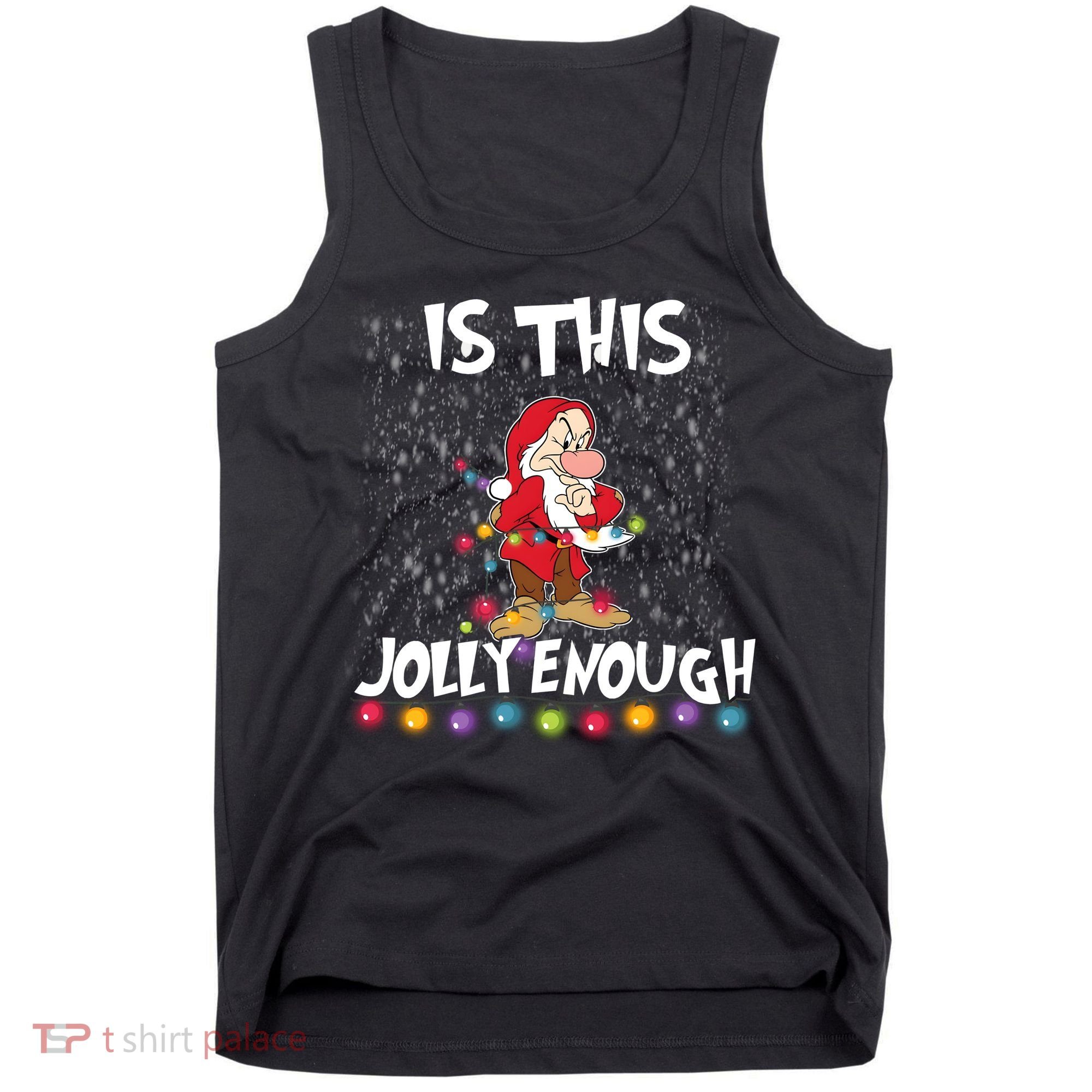 Dwarf Christmas Lights Is This Jolly Enough Tank Top