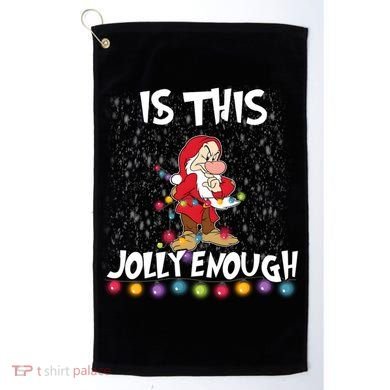 Dwarf Christmas Lights Is This Jolly Enough Golf Towel