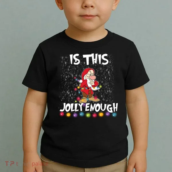 Dwarf Christmas Lights Is This Jolly Enough Toddler T-Shirt