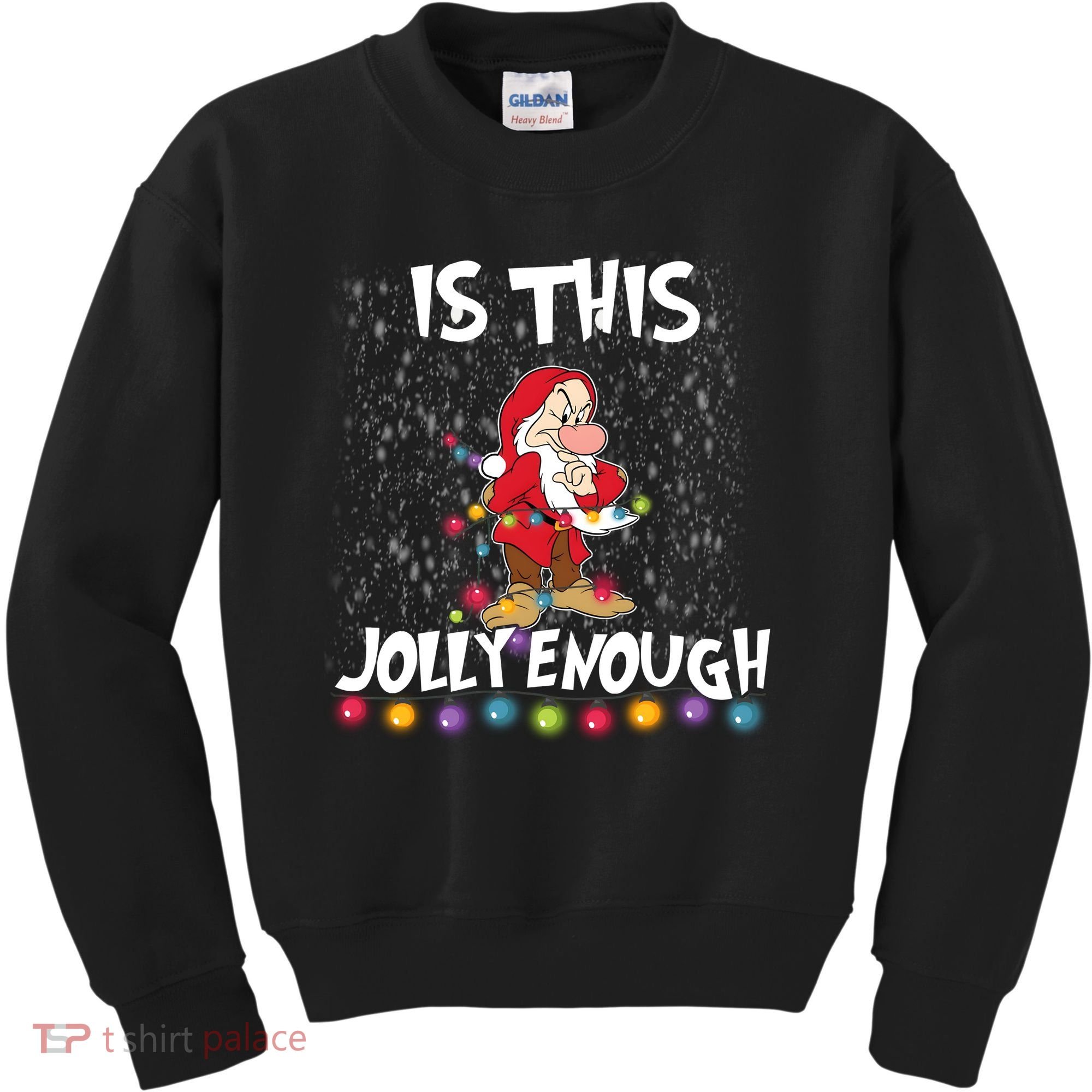 Dwarf Christmas Lights Is This Jolly Enough Kids Sweatshirt