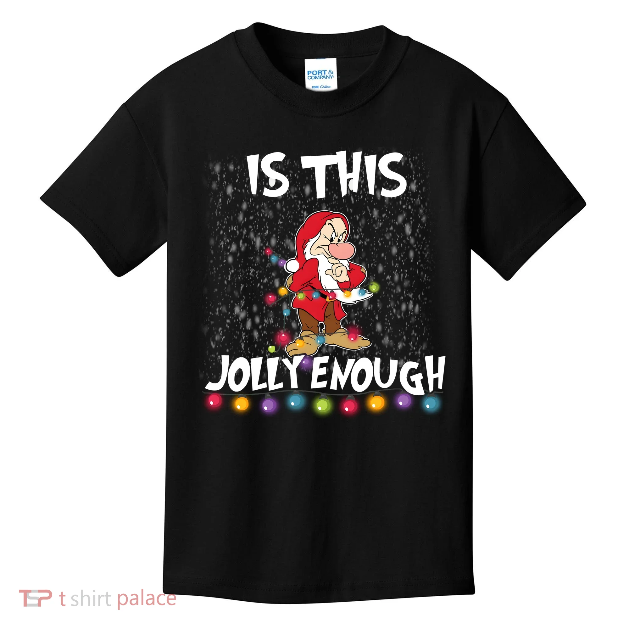 Dwarf Christmas Lights Is This Jolly Enough Kids T-Shirt