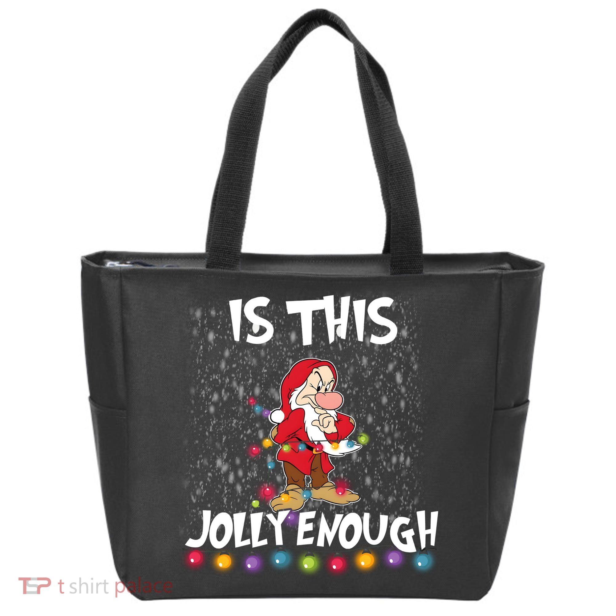 Dwarf Christmas Lights Is This Jolly Enough Tote Bag
