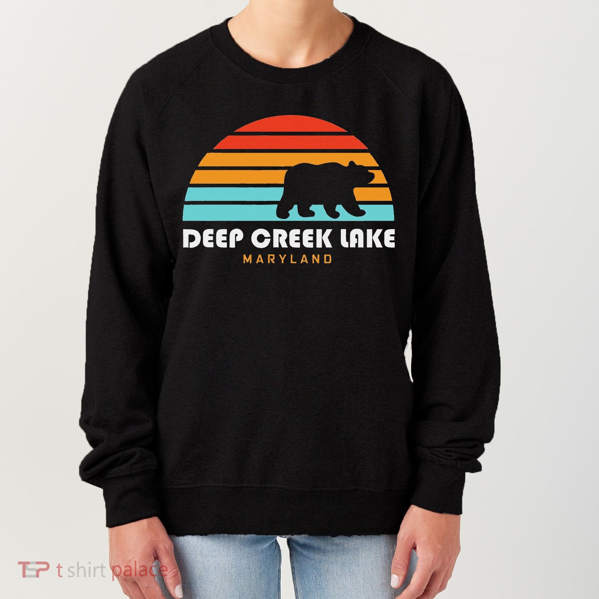 Deep Creek Lake Maryland Bear Deep Creek Lake Women's Sweatshirt