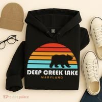 Deep Creek Lake Maryland Bear Deep Creek Lake Hoodie thumb 4
