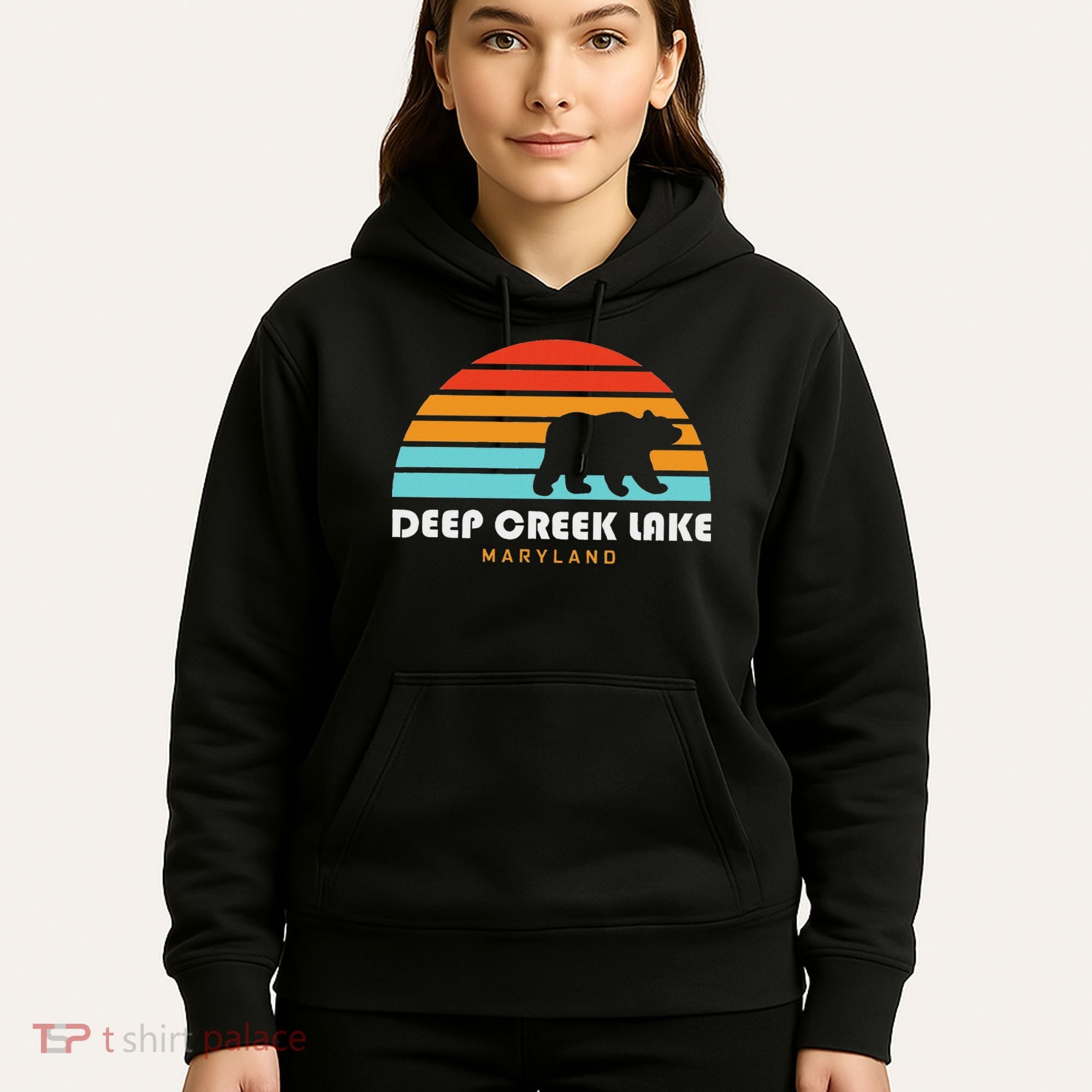 Deep Creek Lake Maryland Bear Deep Creek Lake Hoodie