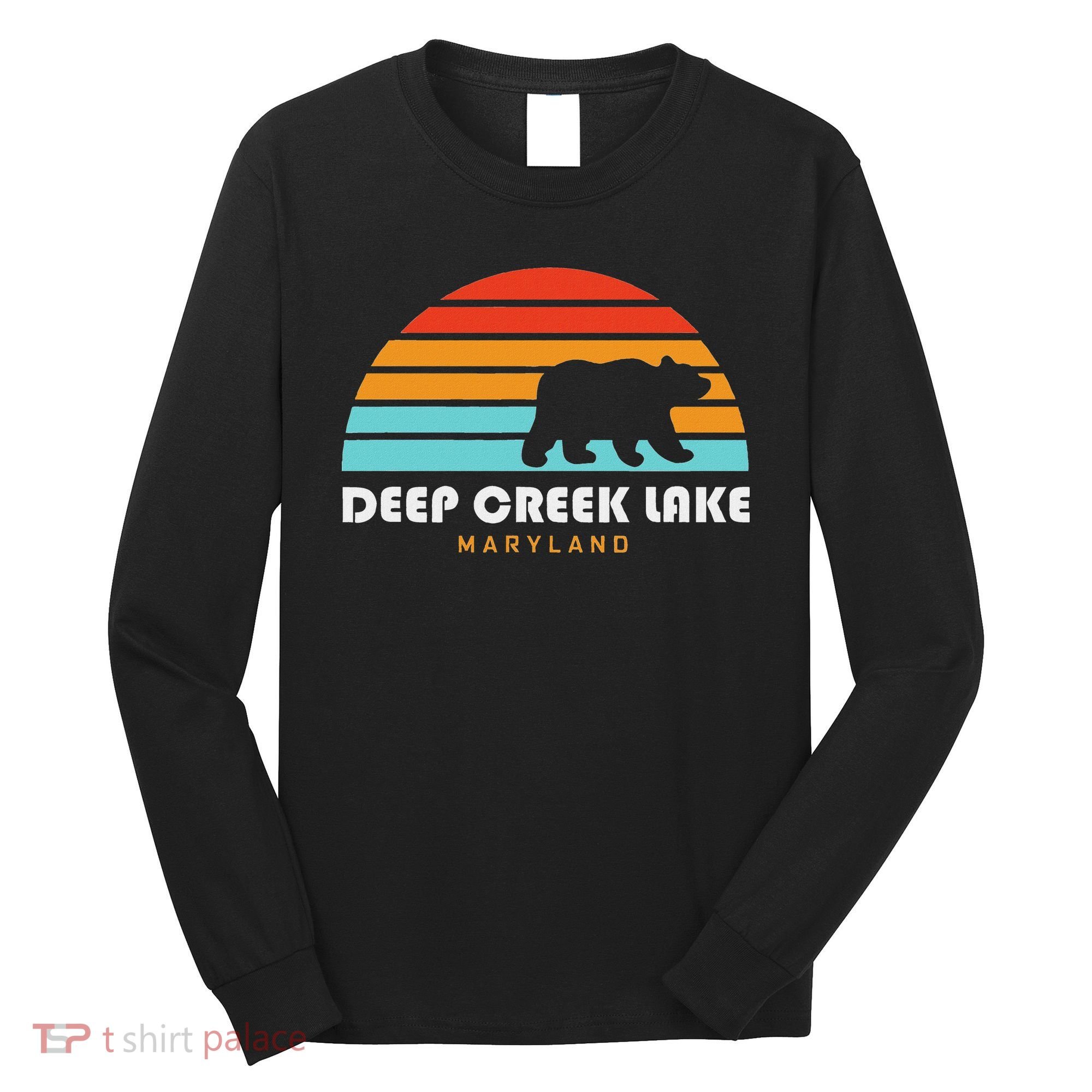 Deep Creek Lake Maryland Bear Deep Creek Lake Long Sleeve Shirt