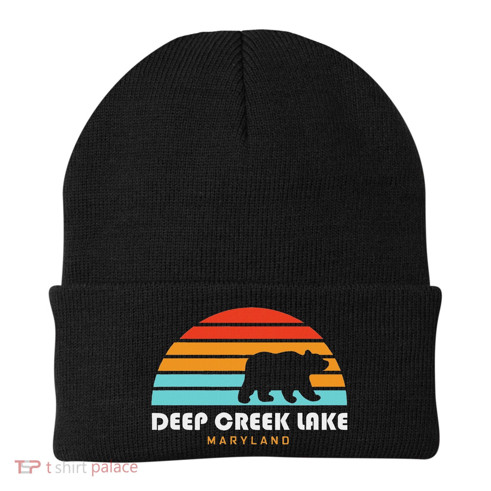 Deep Creek Lake Maryland Bear Deep Creek Lake Beanie