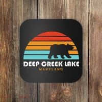 Deep Creek Lake Maryland Bear Deep Creek Lake Coaster thumb 0