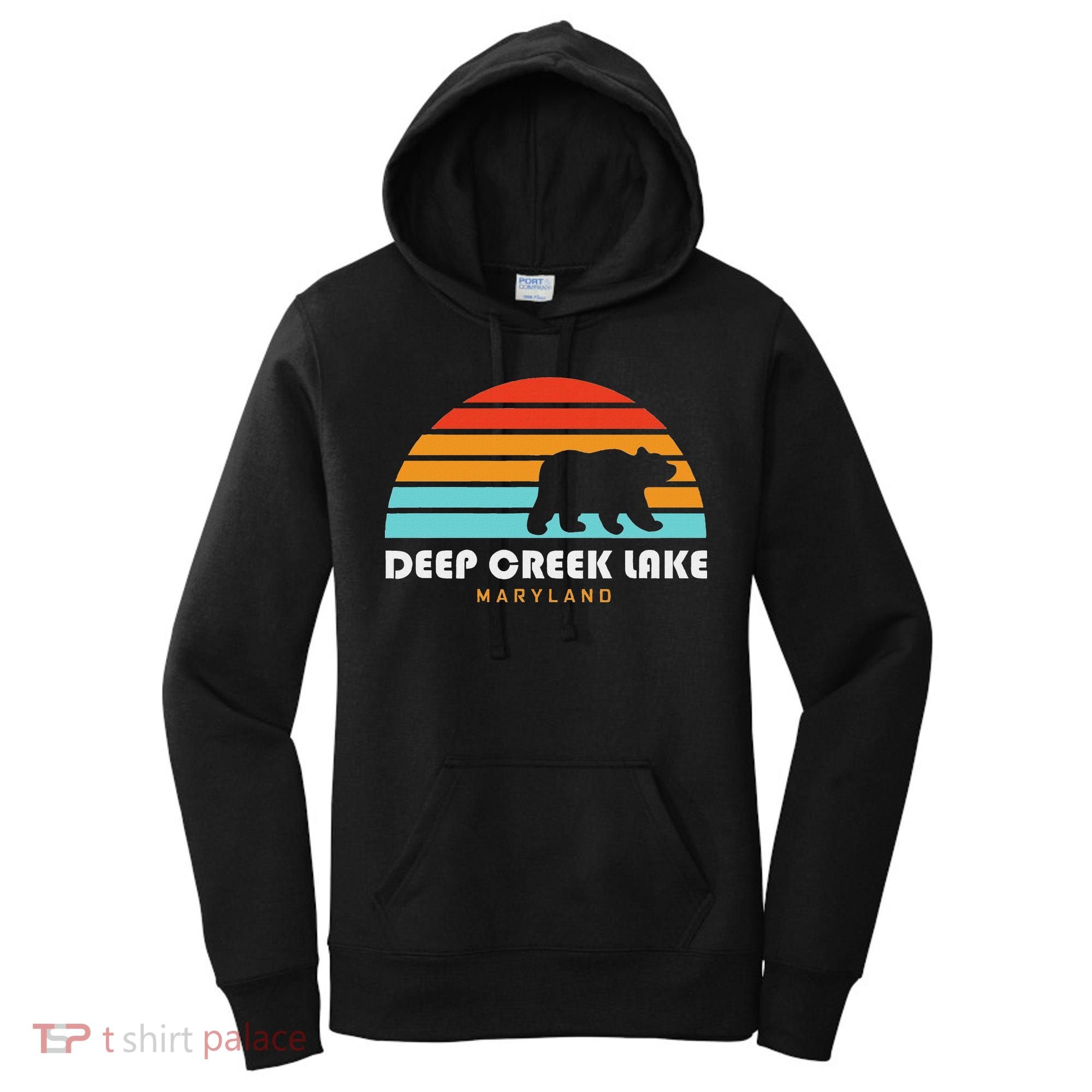 Deep Creek Lake Maryland Bear Deep Creek Lake Women's Hoodie