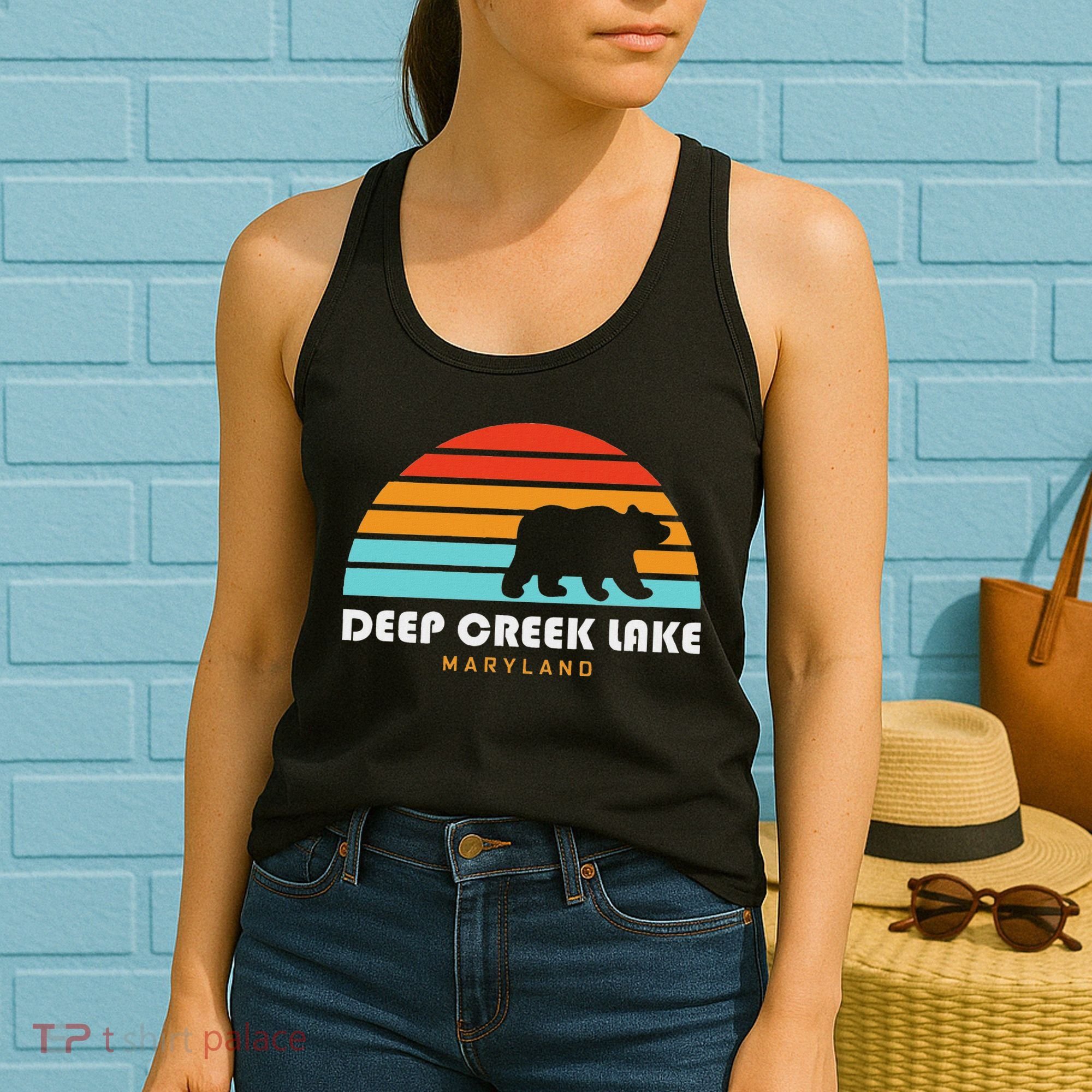 Deep Creek Lake Maryland Bear Deep Creek Lake Women's Tank Top