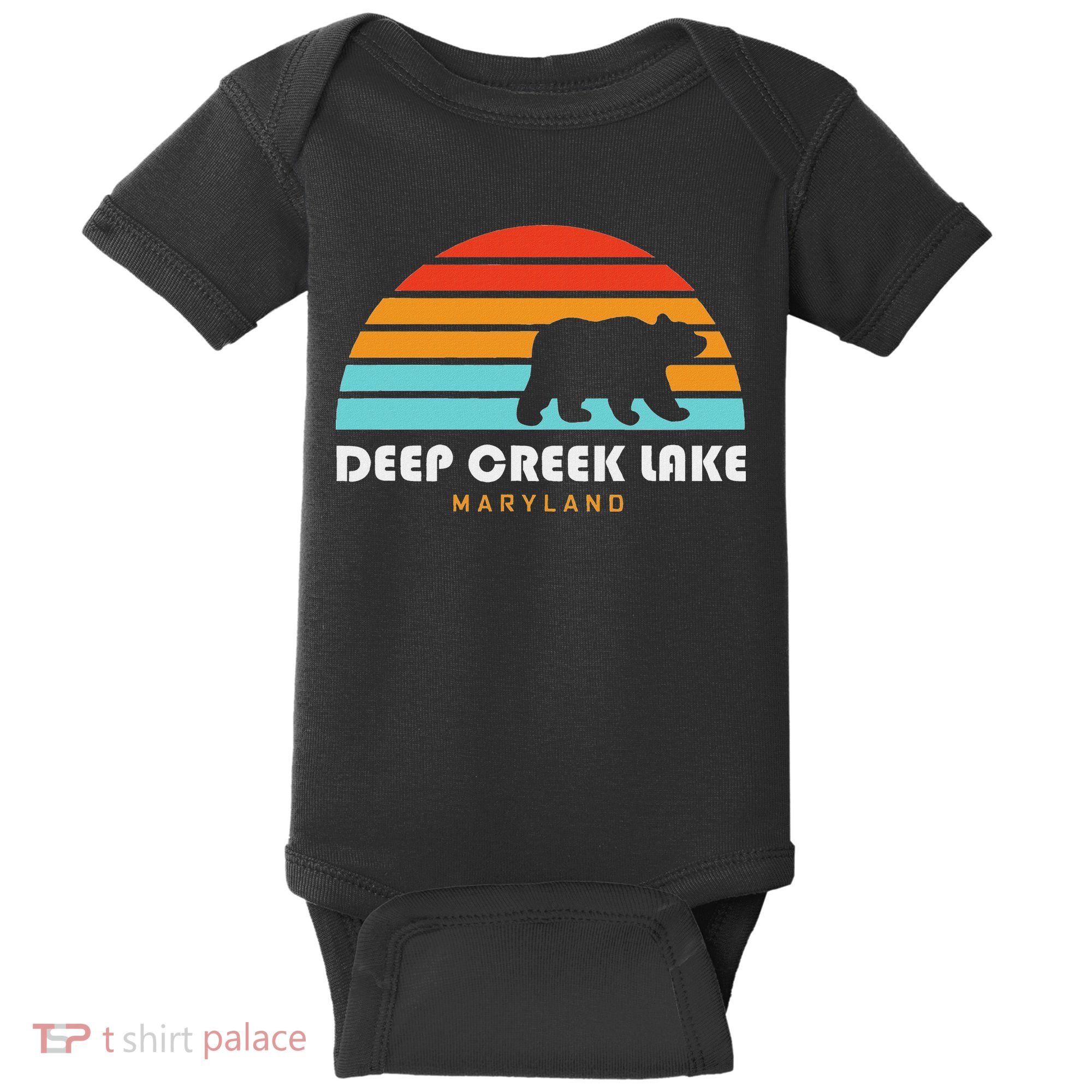 Deep Creek Lake Maryland Bear Deep Creek Lake Baby Bodysuit