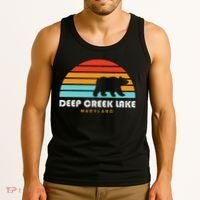 Deep Creek Lake Maryland Bear Deep Creek Lake Tank Top thumb 3