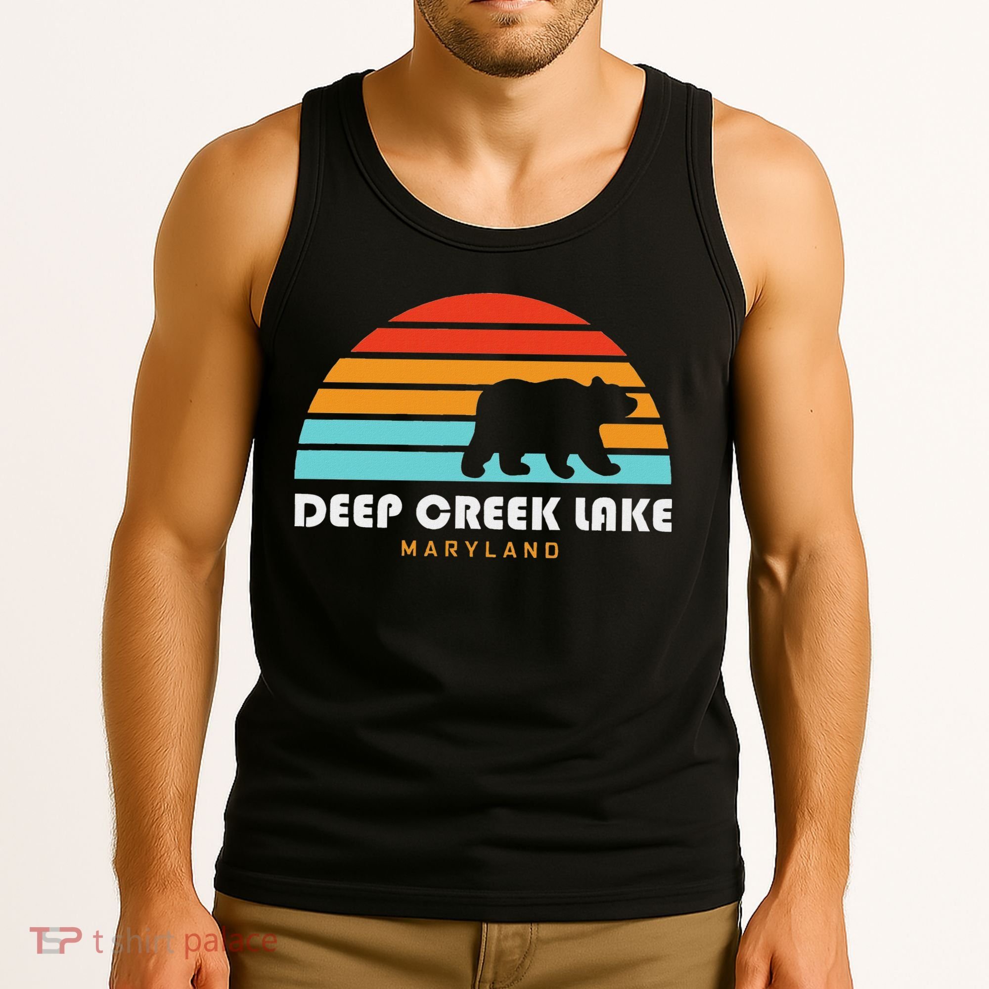 Deep Creek Lake Maryland Bear Deep Creek Lake Tank Top