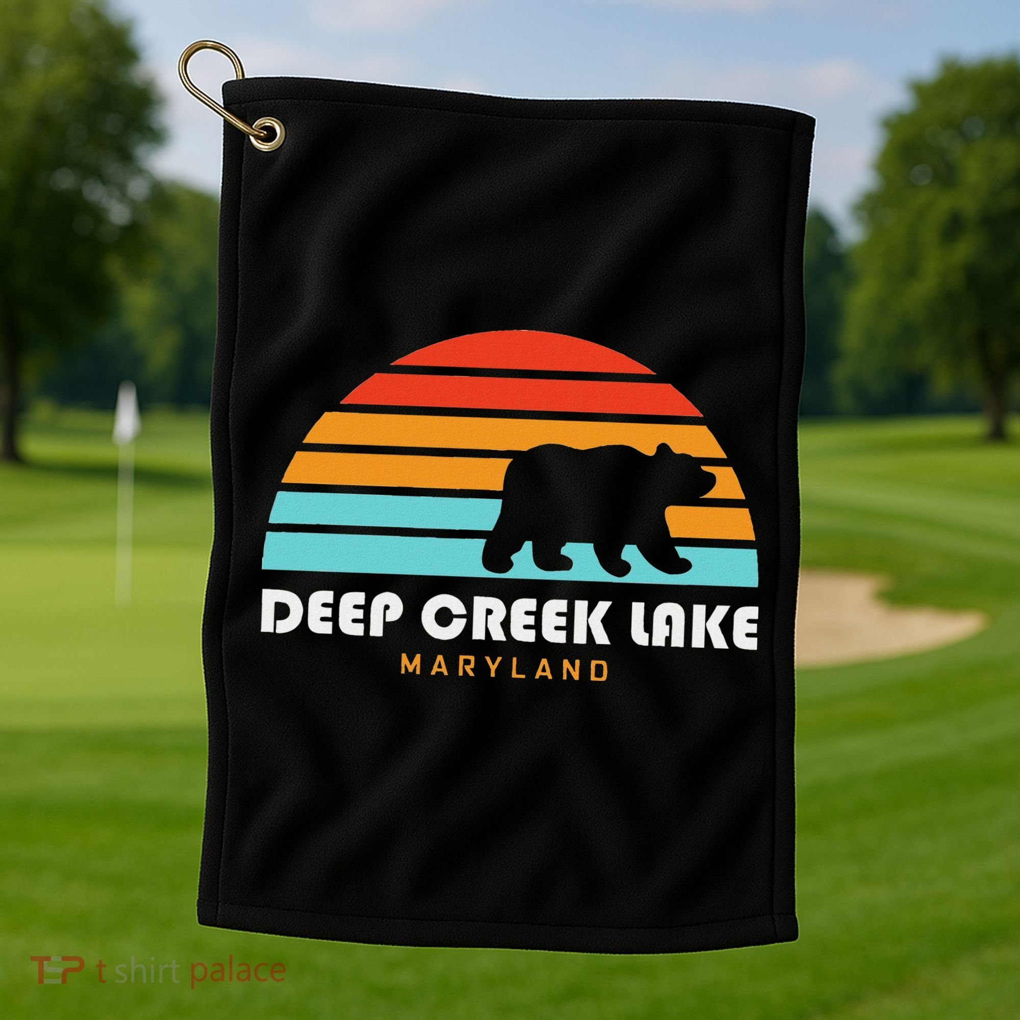 Deep Creek Lake Maryland Bear Deep Creek Lake Golf Towel