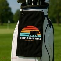 Deep Creek Lake Maryland Bear Deep Creek Lake Golf Towel thumb 2