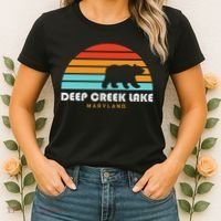 Deep Creek Lake Maryland Bear Deep Creek Lake Women's T-Shirt thumb 2