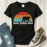 Deep Creek Lake Maryland Bear Deep Creek Lake Women's T-Shirt thumb 3