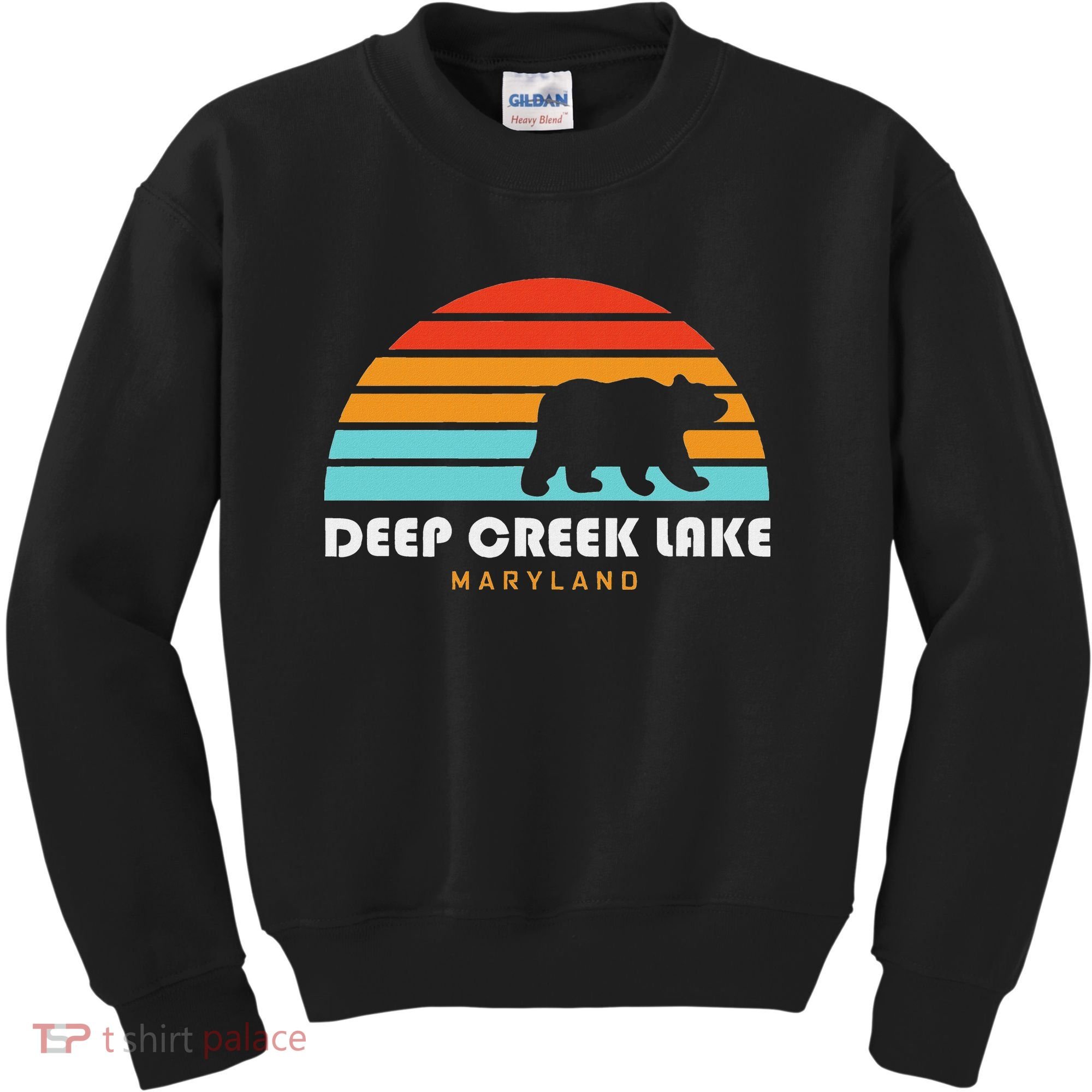 Deep Creek Lake Maryland Bear Deep Creek Lake Kids Sweatshirt