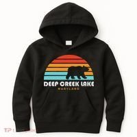 Deep Creek Lake Maryland Bear Deep Creek Lake Kids Hoodie thumb 0