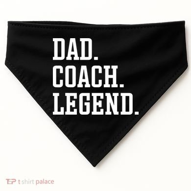 Dad Coach Legend Coach Dad USA-Made Doggie Bandana