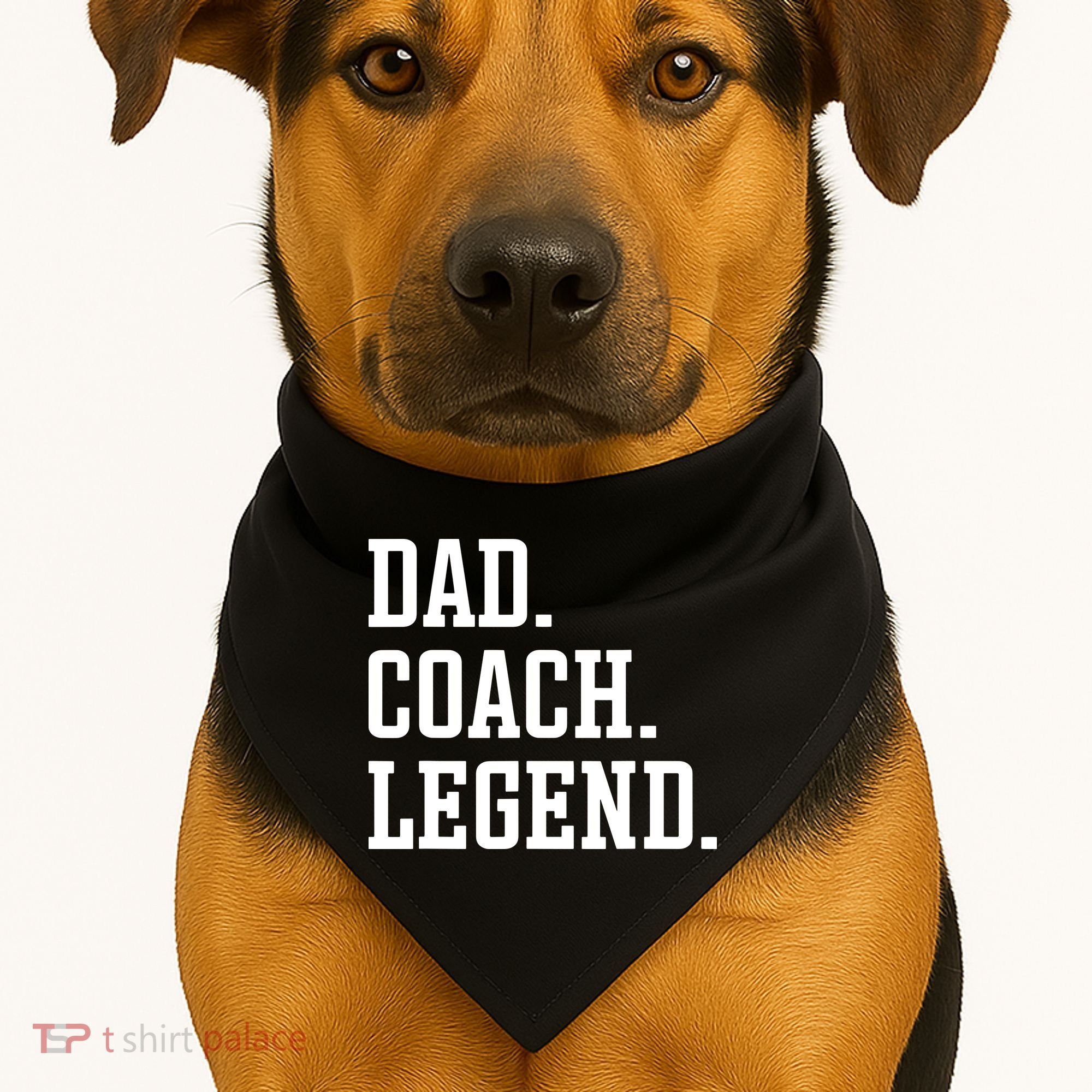 Dad Coach Legend Coach Dad USA-Made Doggie Bandana
