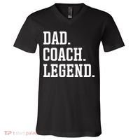 Dad Coach Legend Coach Dad V-Neck T-Shirt thumb 0