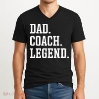 Dad Coach Legend Coach Dad V-Neck T-Shirt thumb 2
